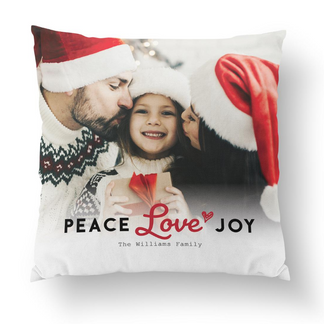 Peace Love Joy Pillow